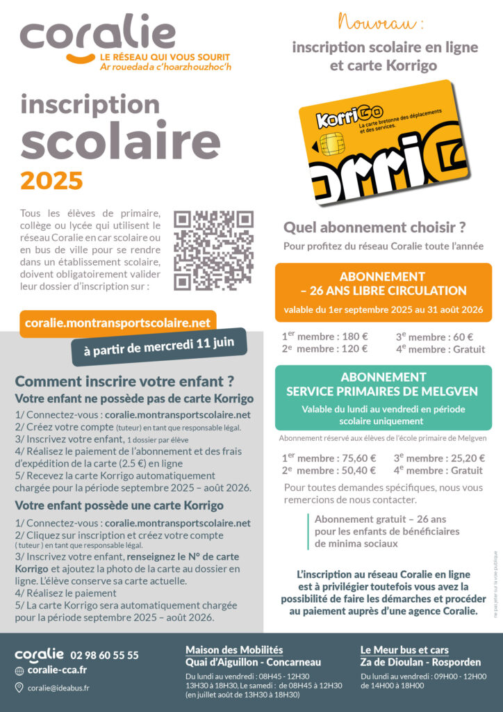 La carte Korrigo arrive sur le réseau Coralie